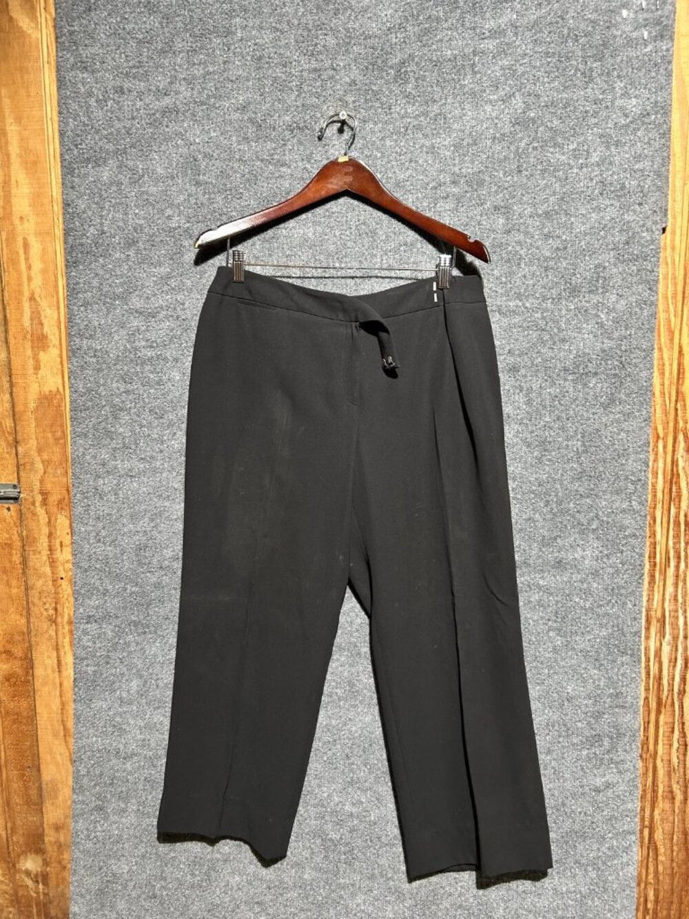 Style&co. Pants Womens Plus Petite Black Straight Leg Dress Pockets Workwear
